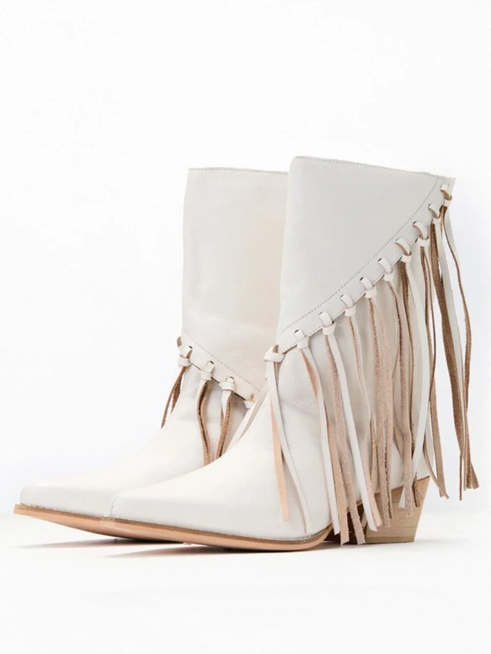 Matisse Women's White Buck Cowboy Boots
